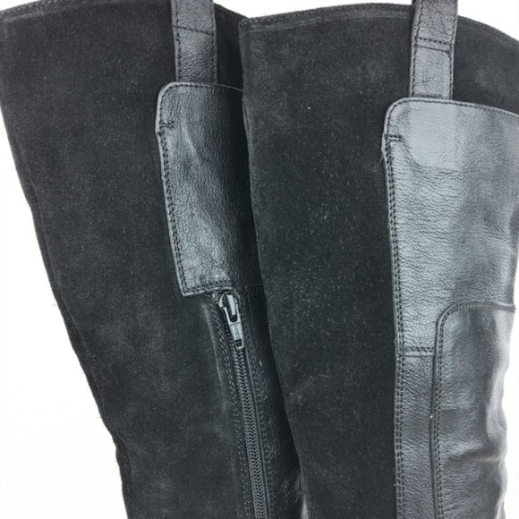 MIA Corey Leather Knee High Pull On Riding Boots - Picture 5 of 11